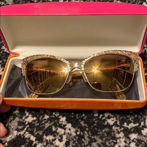 Kate spade gold sunglasses